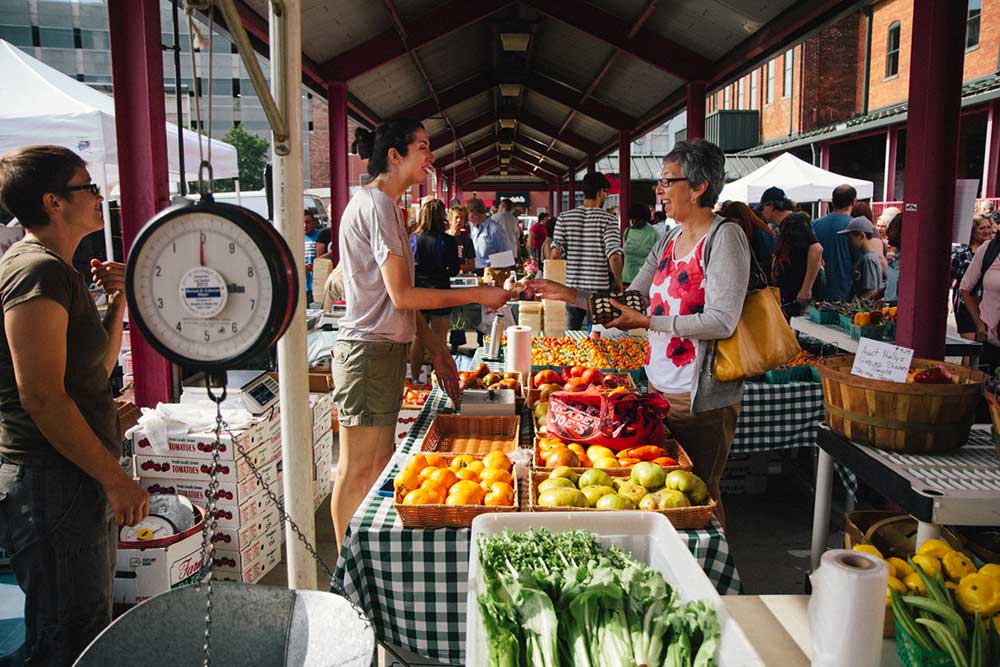 gray farm produce, farmer's market